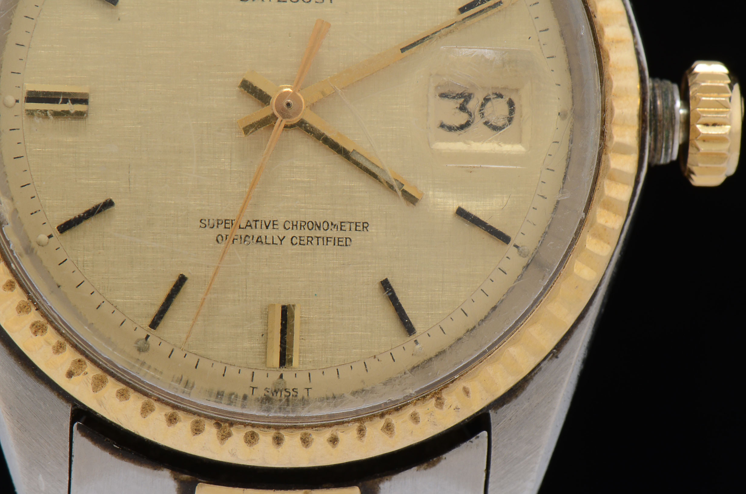 Men's Vintage Rolex 14K Yellow Gold and Stainless Steel Watch