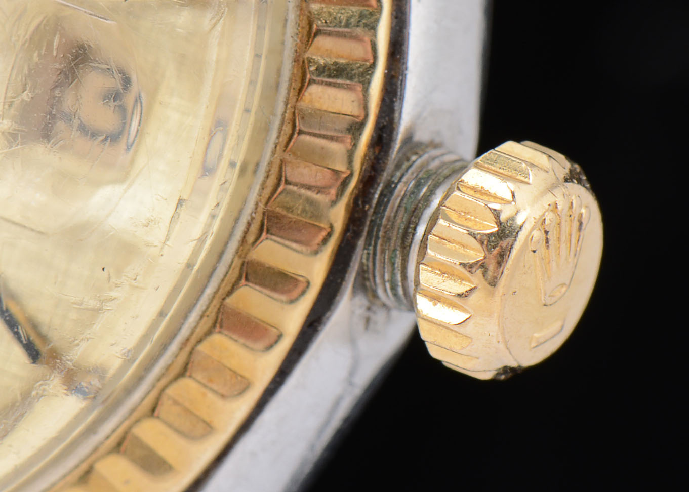 Men's Vintage Rolex 14K Yellow Gold and Stainless Steel Watch