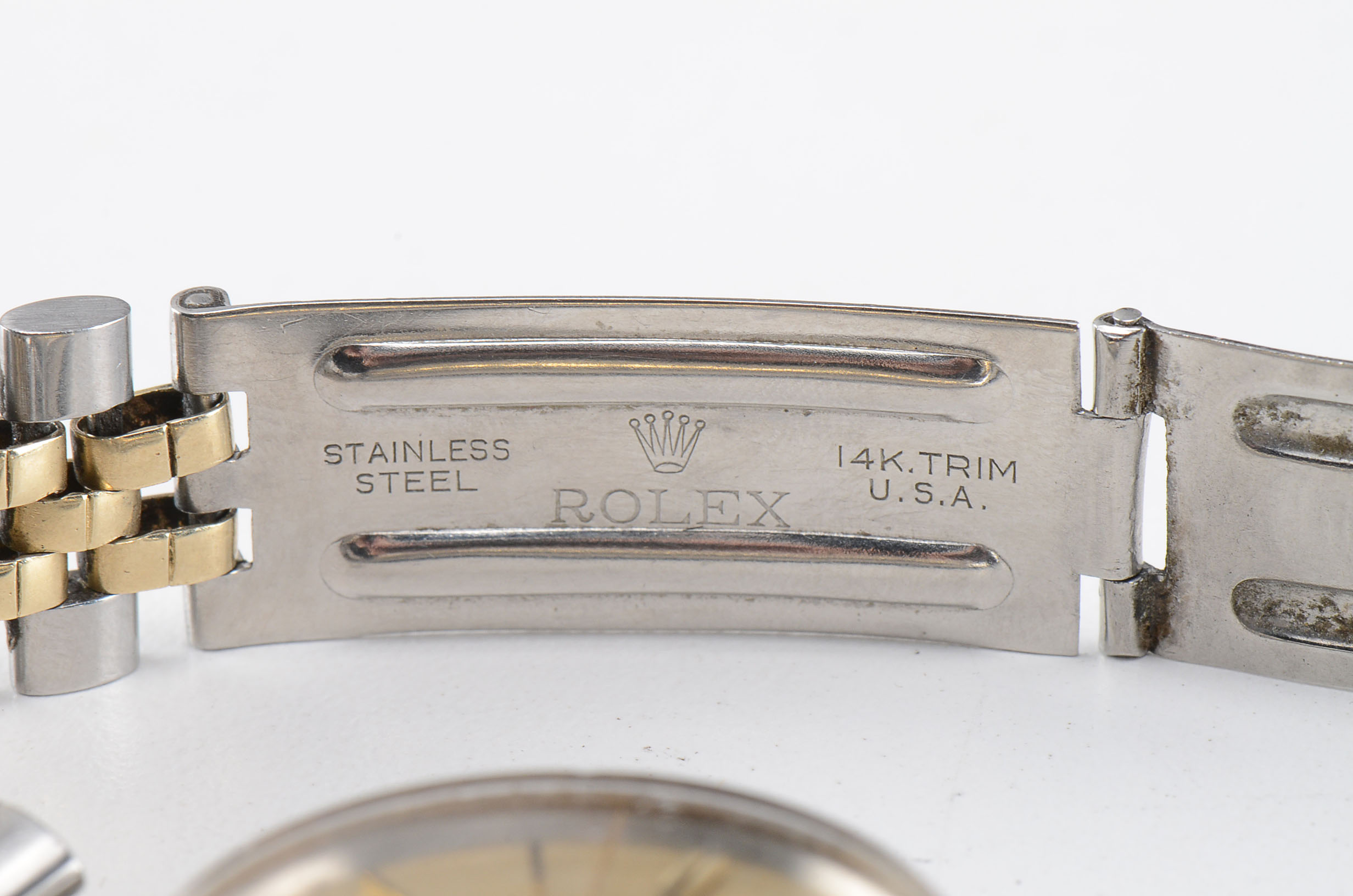 Men's Vintage Rolex 14K Yellow Gold and Stainless Steel Watch