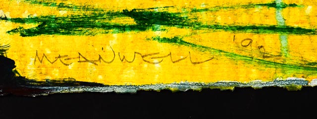 Original Jack Meanwell Abstract Landscape Acrylic Painting