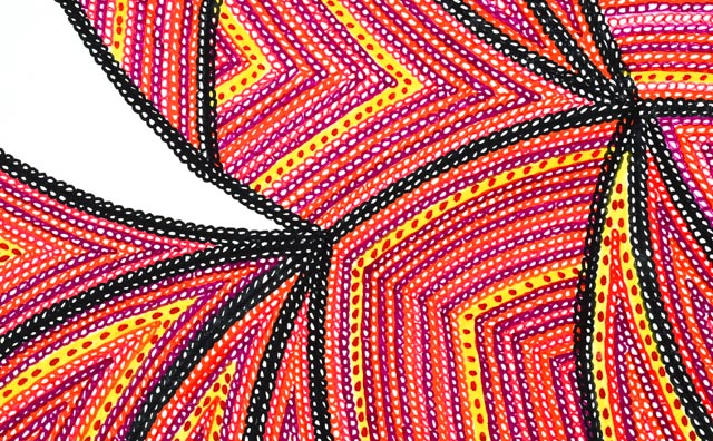 Original Margaret Wenstrup Abstract Marker Drawing