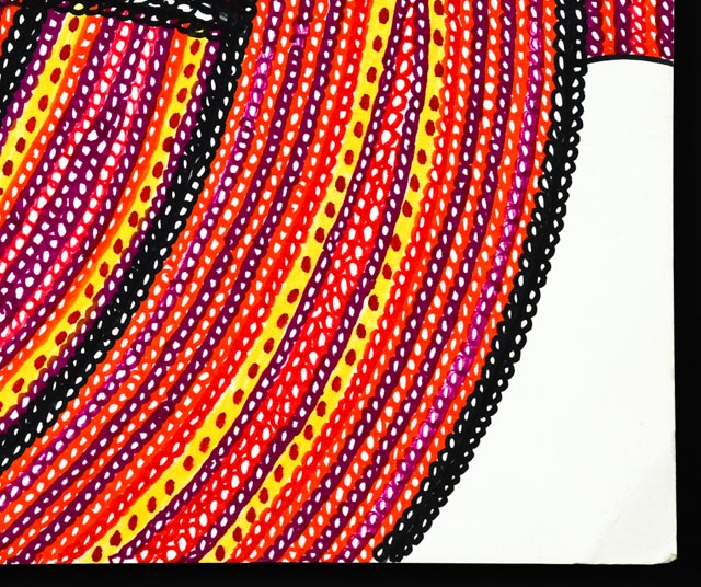 Original Margaret Wenstrup Abstract Marker Drawing