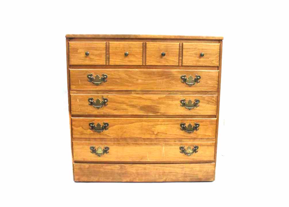 Vintage Wooden Five Drawer Dresser