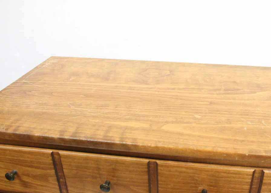 Vintage Wooden Five Drawer Dresser
