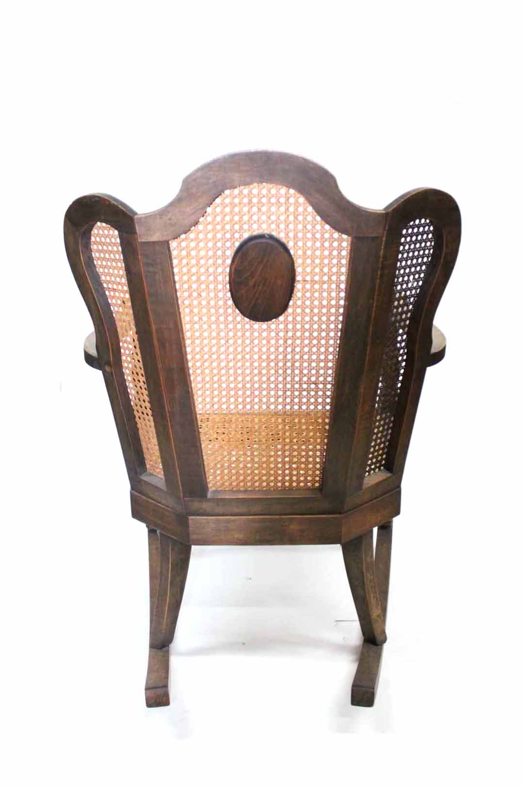 Vintage Walnut Rocking Chair