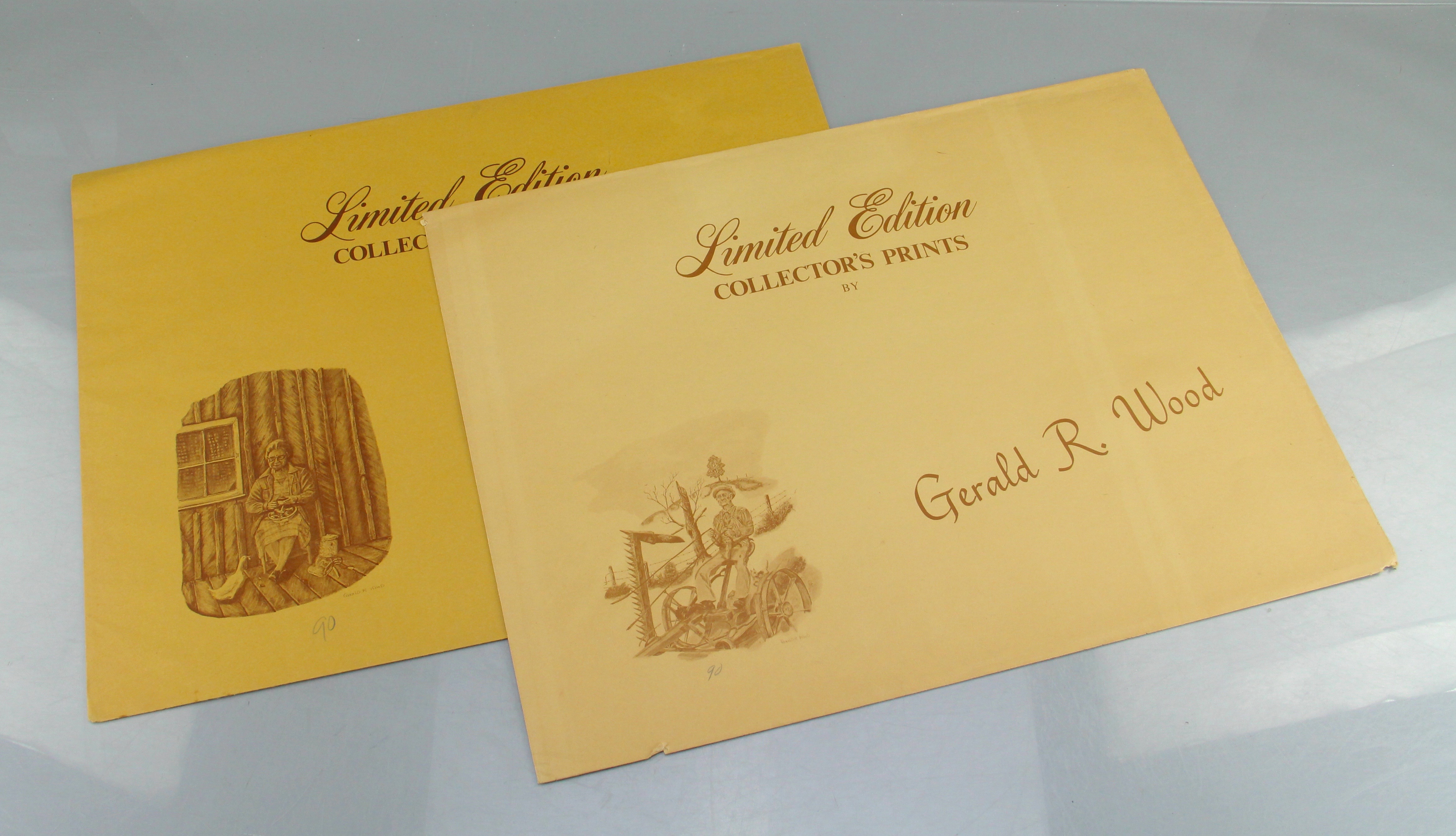 Pair of Vintage Prints by Gerald R. Wood, Glasgow, Kentucky