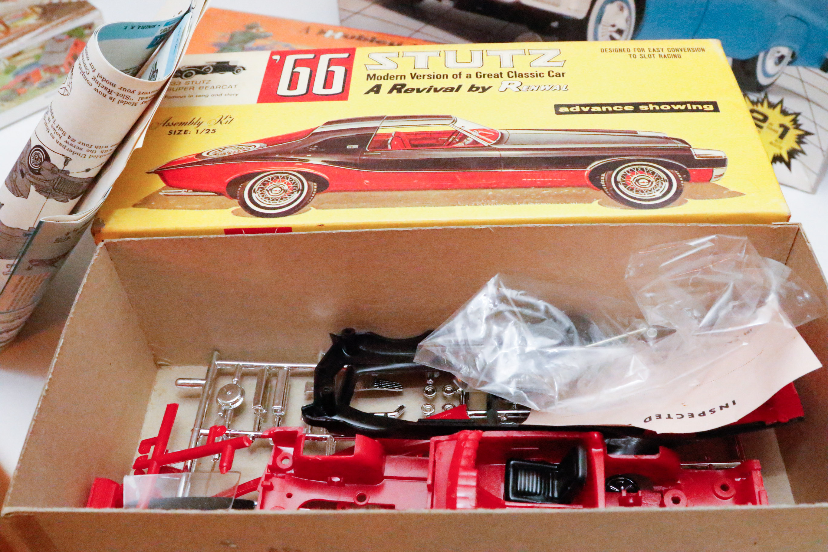Collection of Unassembled Vintage Model Cars