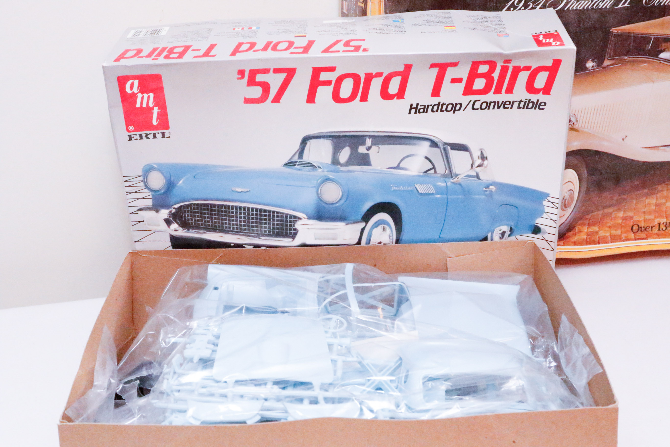 Collection of Unassembled Vintage Model Cars