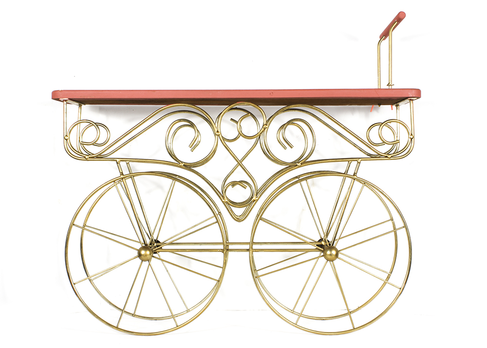 Vintage Cart Style Plant Stand