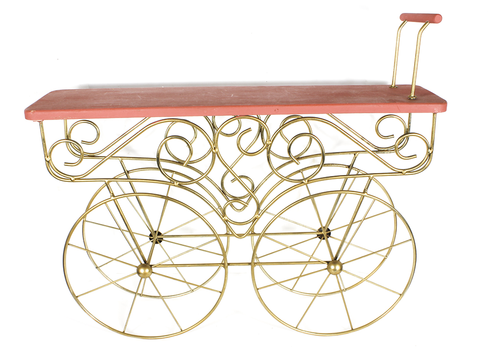 Vintage Cart Style Plant Stand