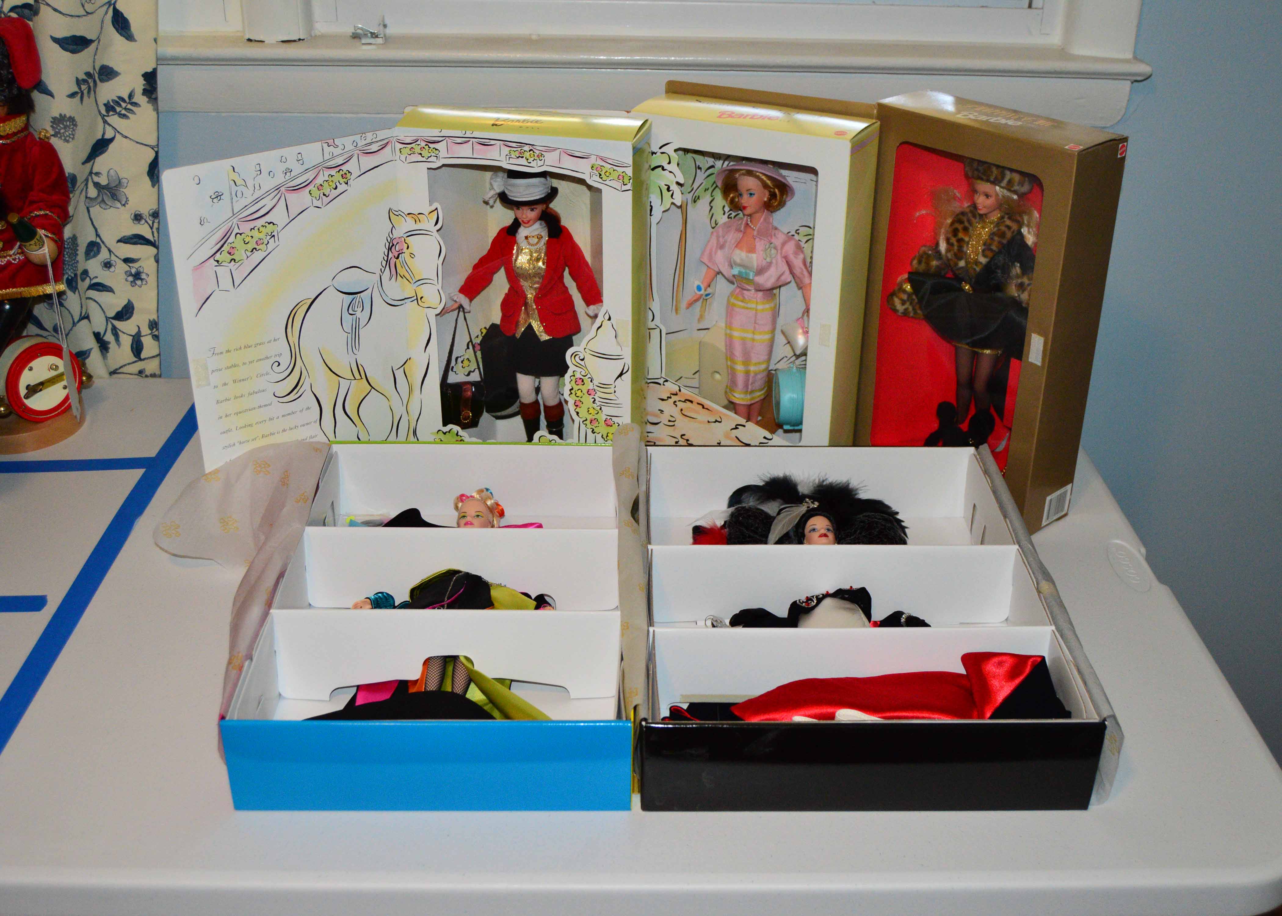 Group of Spiegal and Masquerade Gala Barbie Dolls