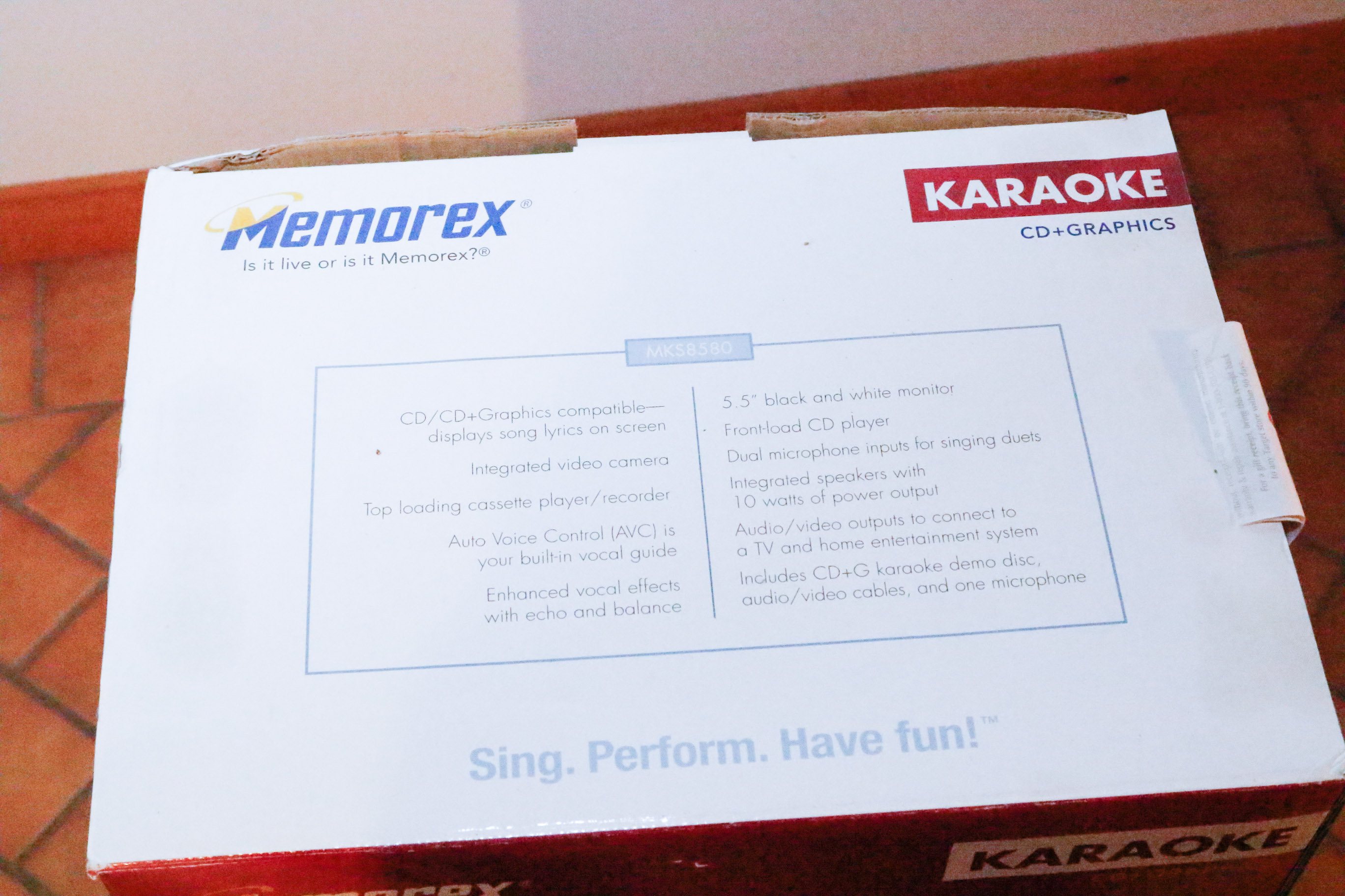 Unopened Memorex Karaoke Machine