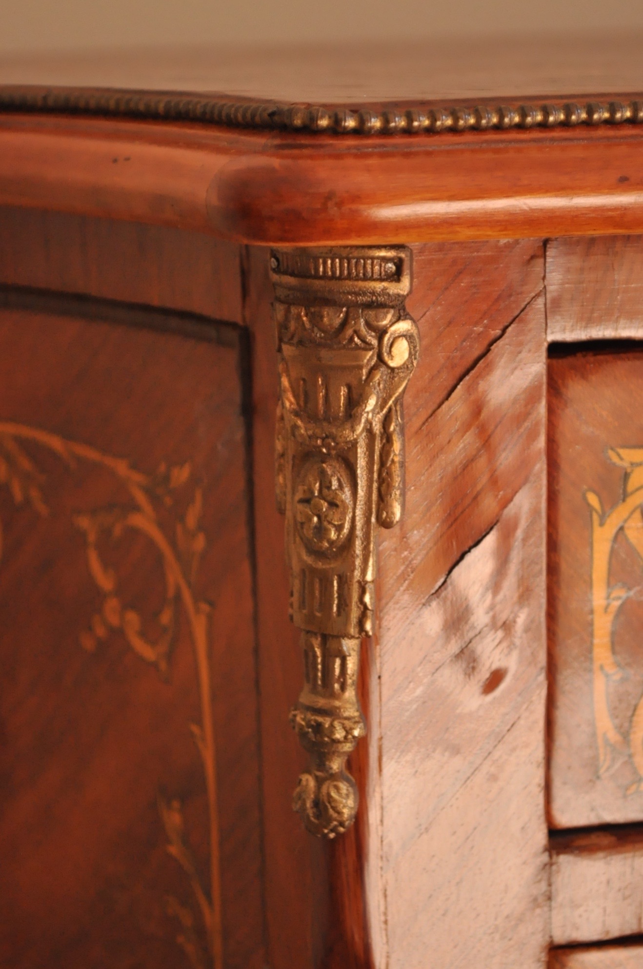 Louis XV Style Commode with Inlays