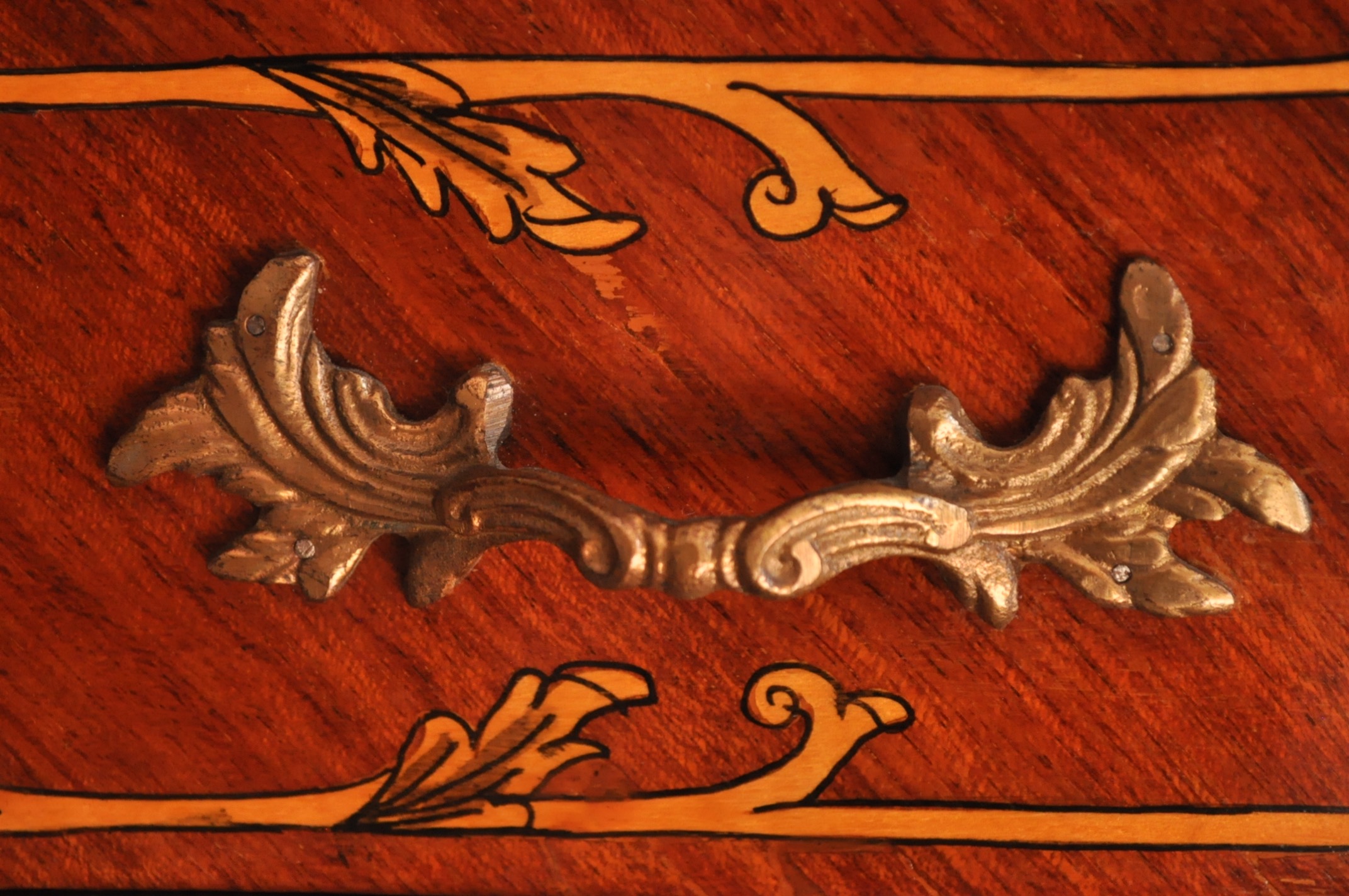 Louis XV Style Commode with Inlays