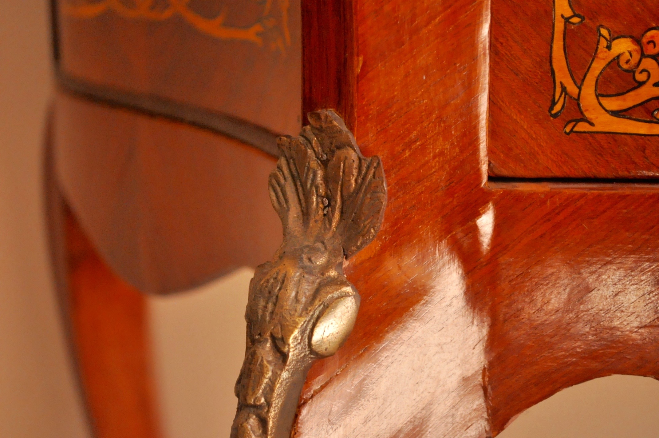 Louis XV Style Commode with Inlays
