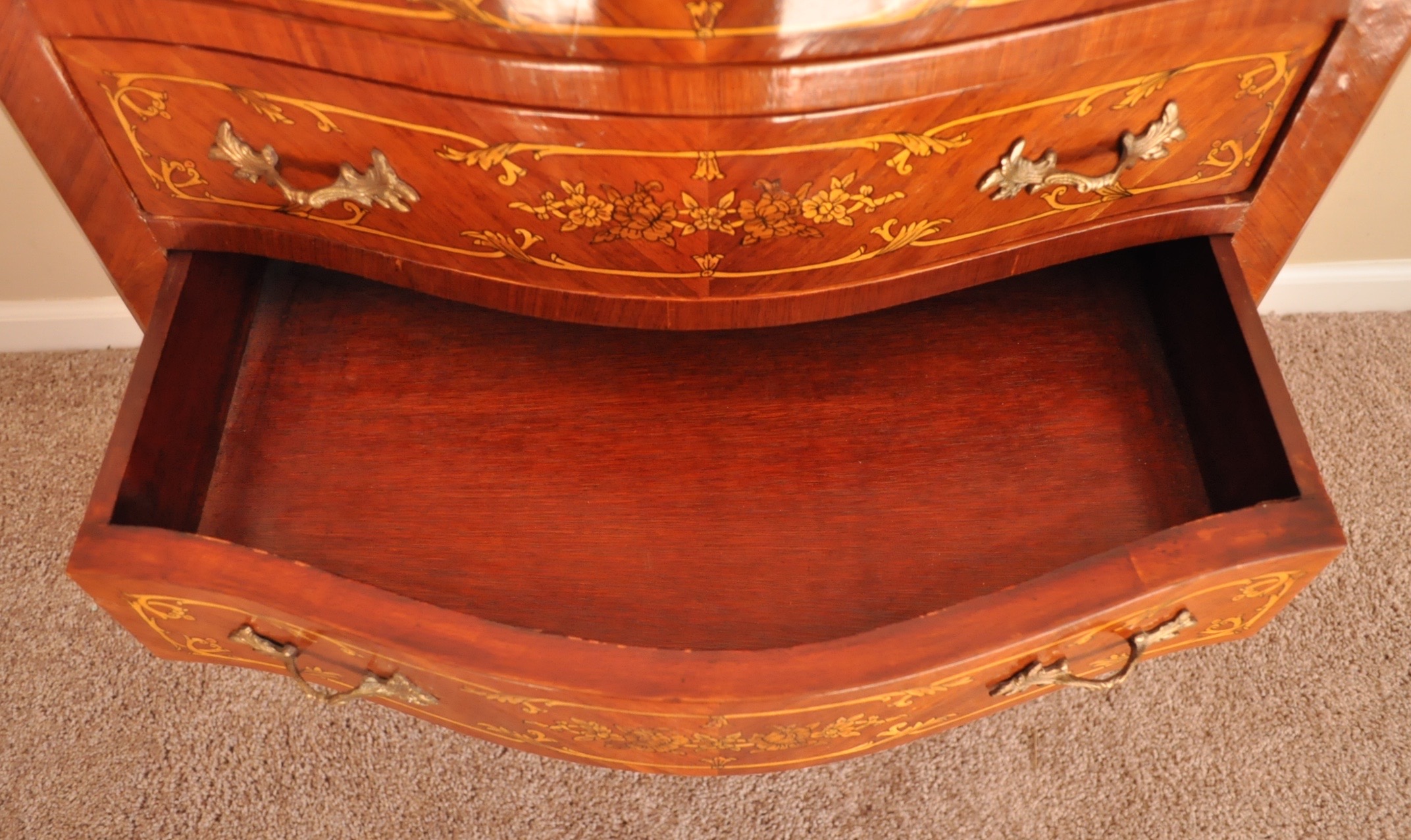 Louis XV Style Commode with Inlays