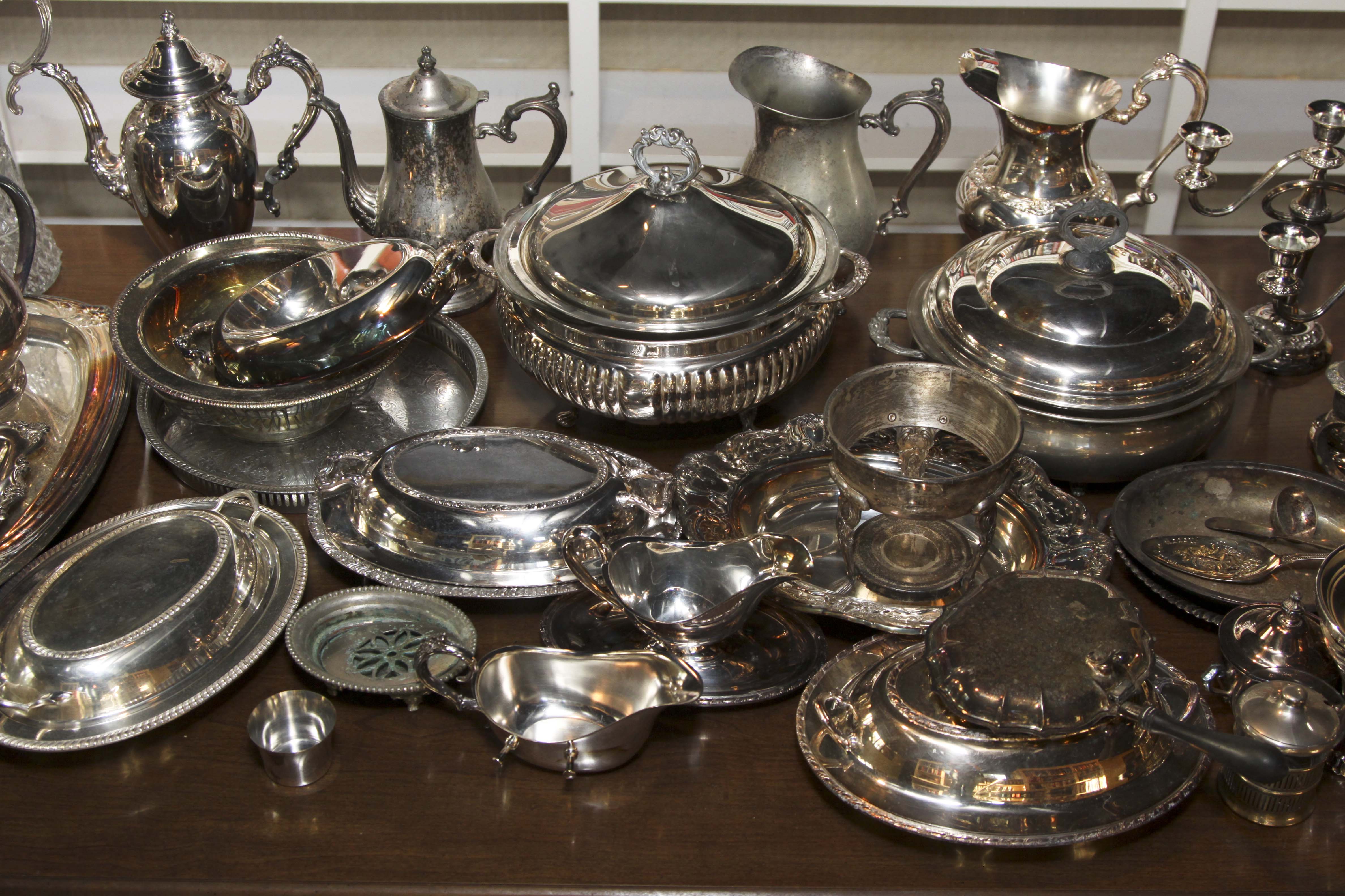 Collection of Silverplate Serving Pieces