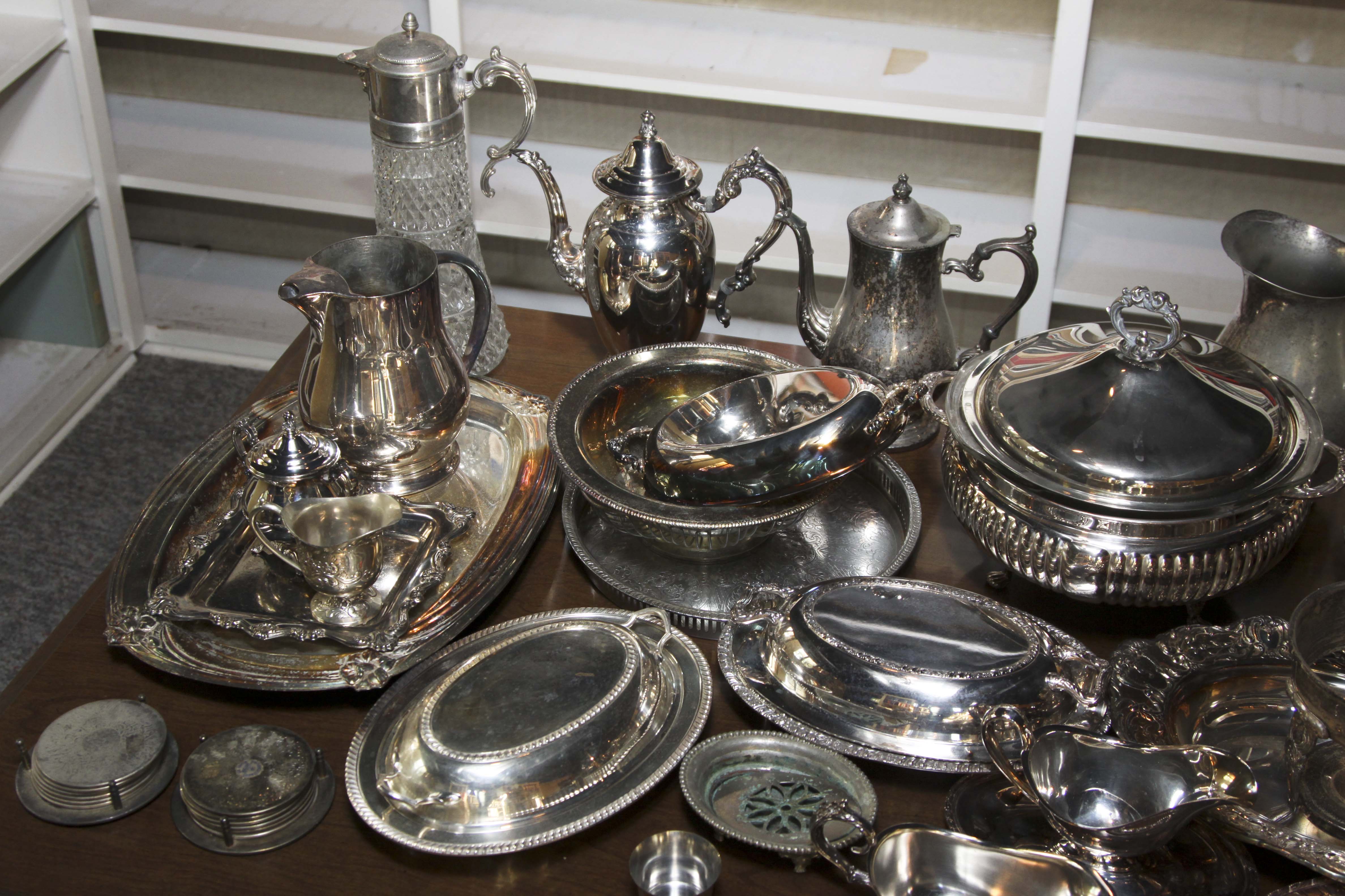Collection of Silverplate Serving Pieces