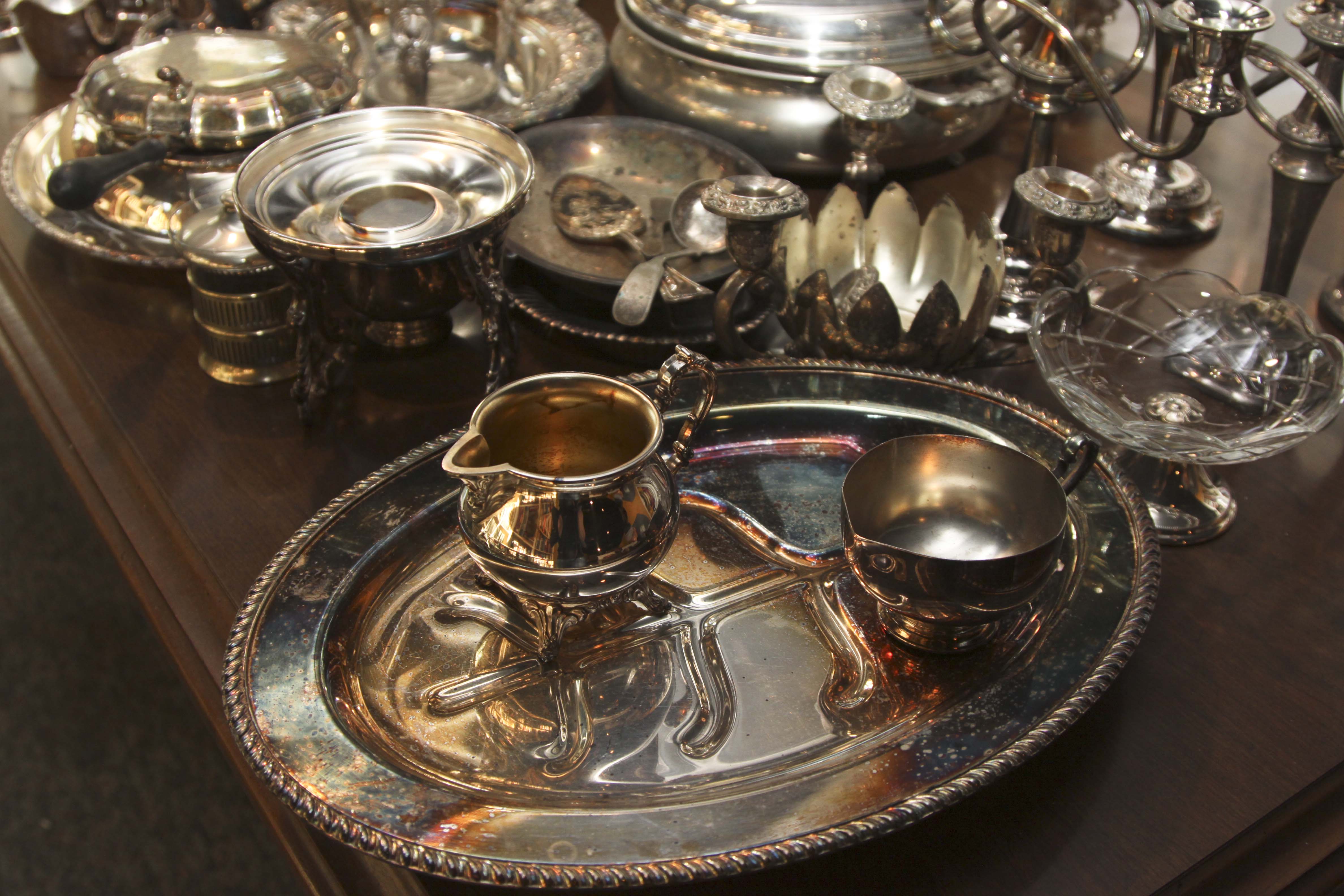 Collection of Silverplate Serving Pieces