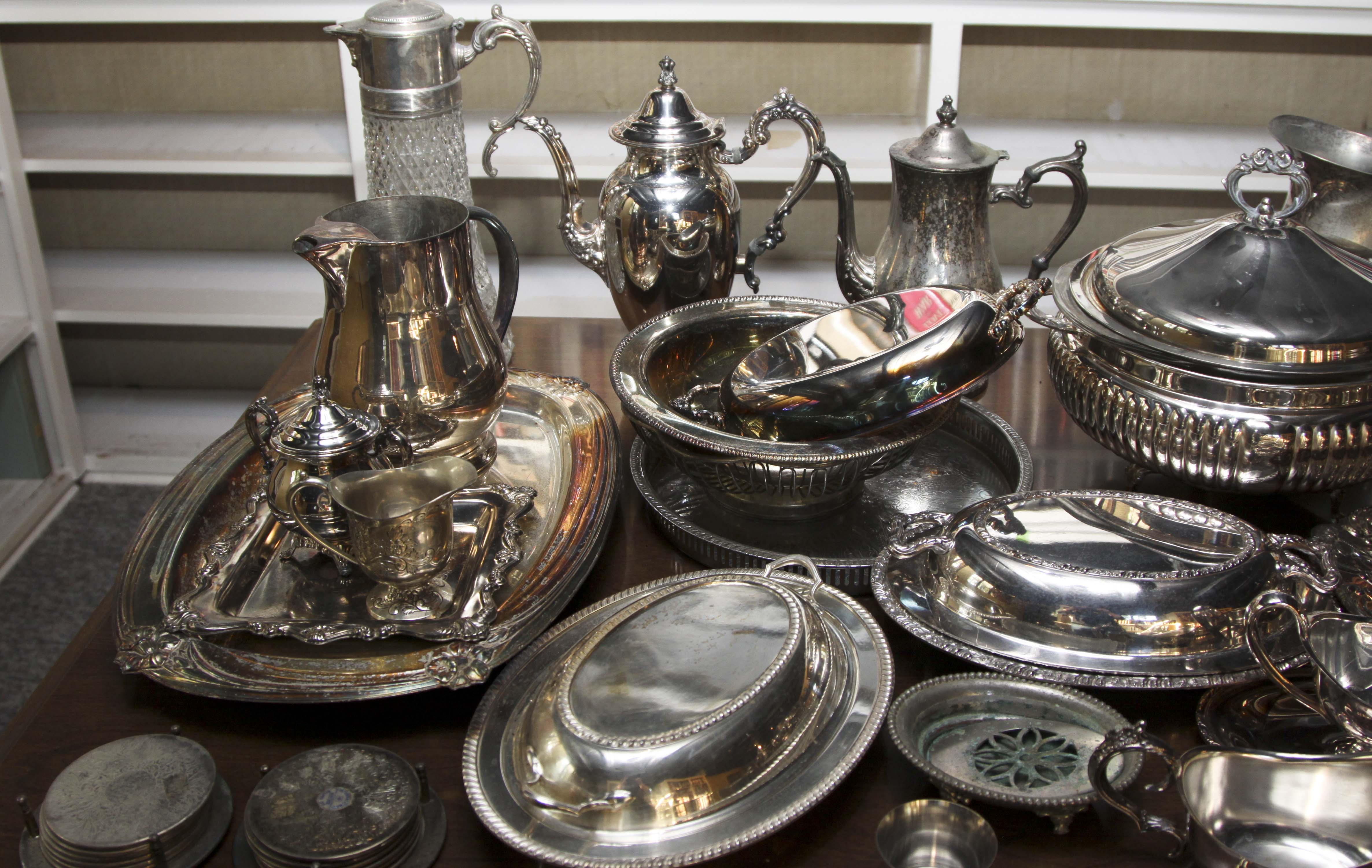 Collection of Silverplate Serving Pieces