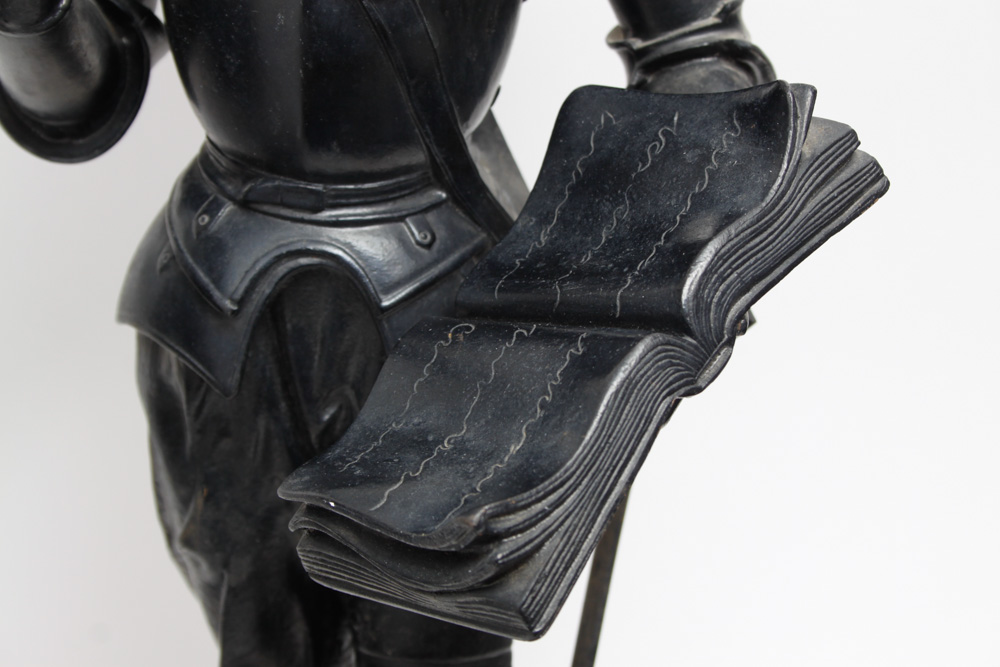 J. Gautier Cast Iron Statues of Don Quixote and Mephistopheles