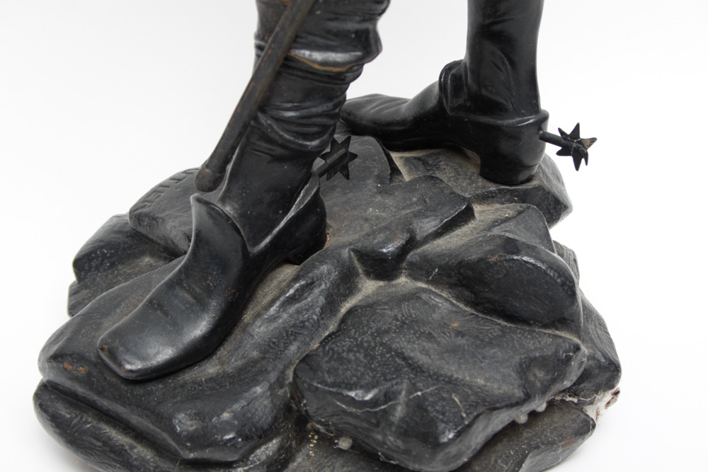 J. Gautier Cast Iron Statues of Don Quixote and Mephistopheles