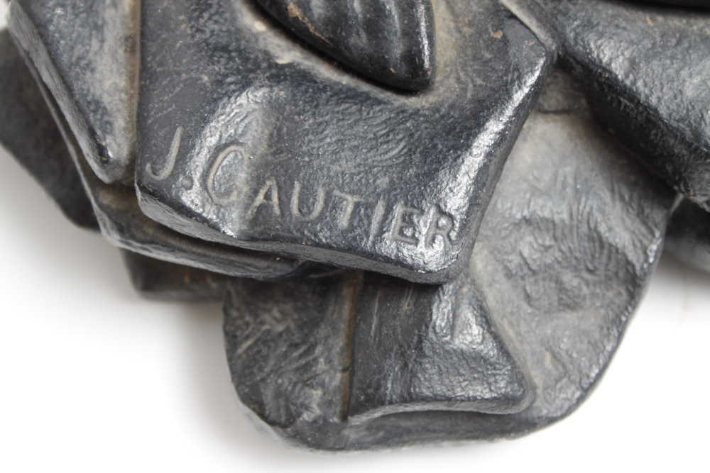 J. Gautier Cast Iron Statues of Don Quixote and Mephistopheles