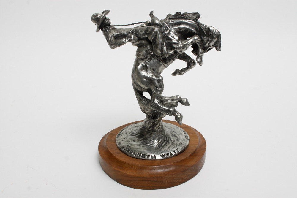 Kenneth Wyatt Signed and Numbered Pewter Sculpture