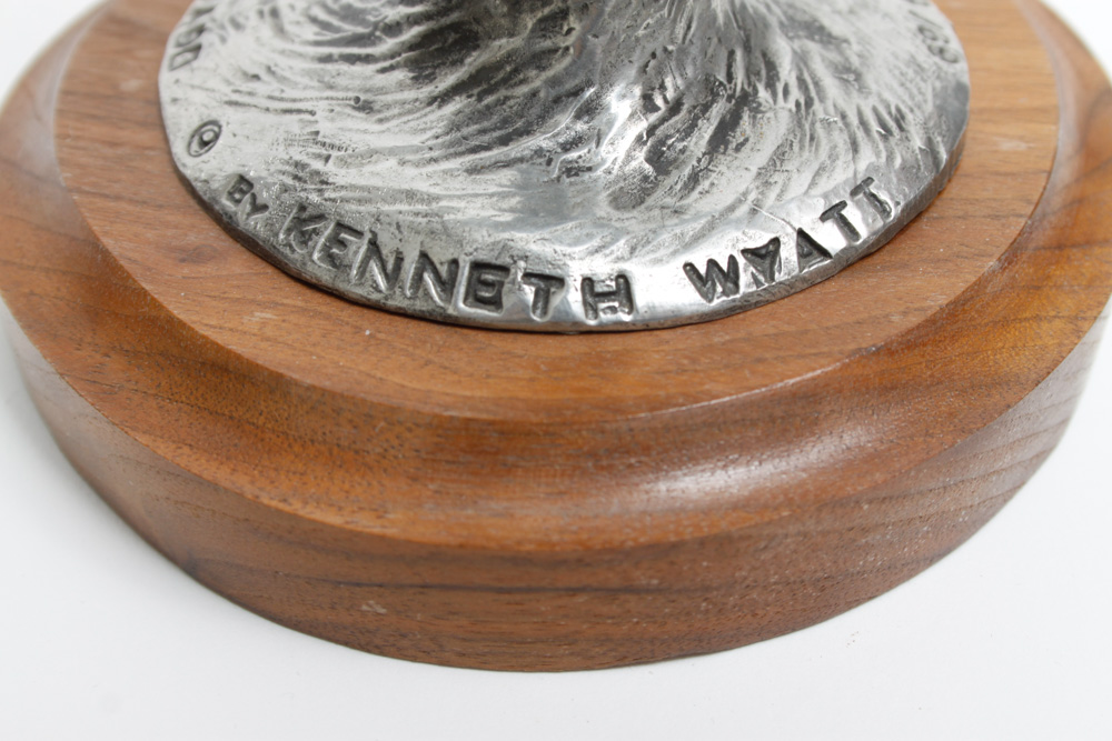 Kenneth Wyatt Signed and Numbered Pewter Sculpture