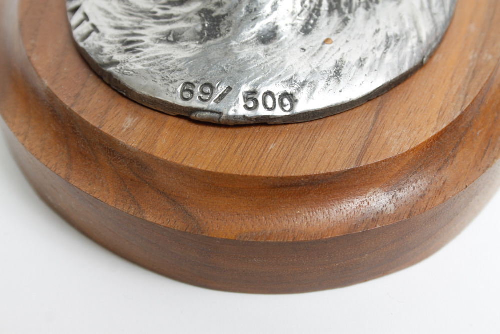 Kenneth Wyatt Signed and Numbered Pewter Sculpture