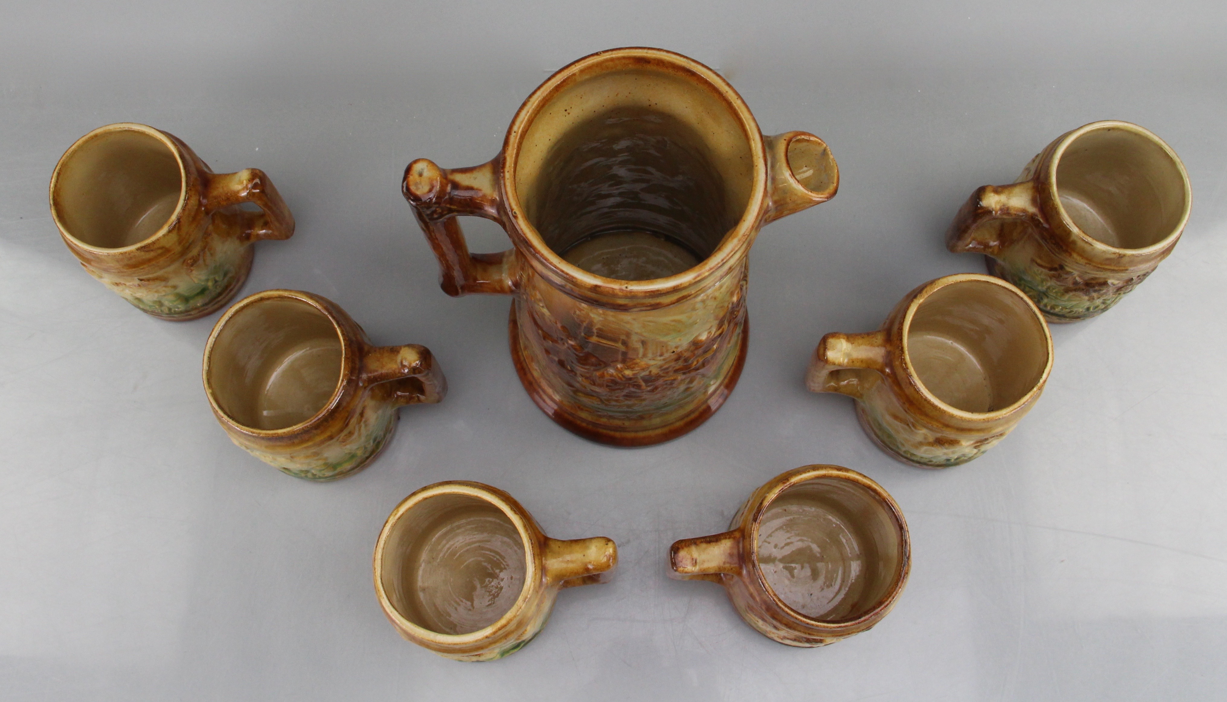 Vintage Brush Ware Pottery Set