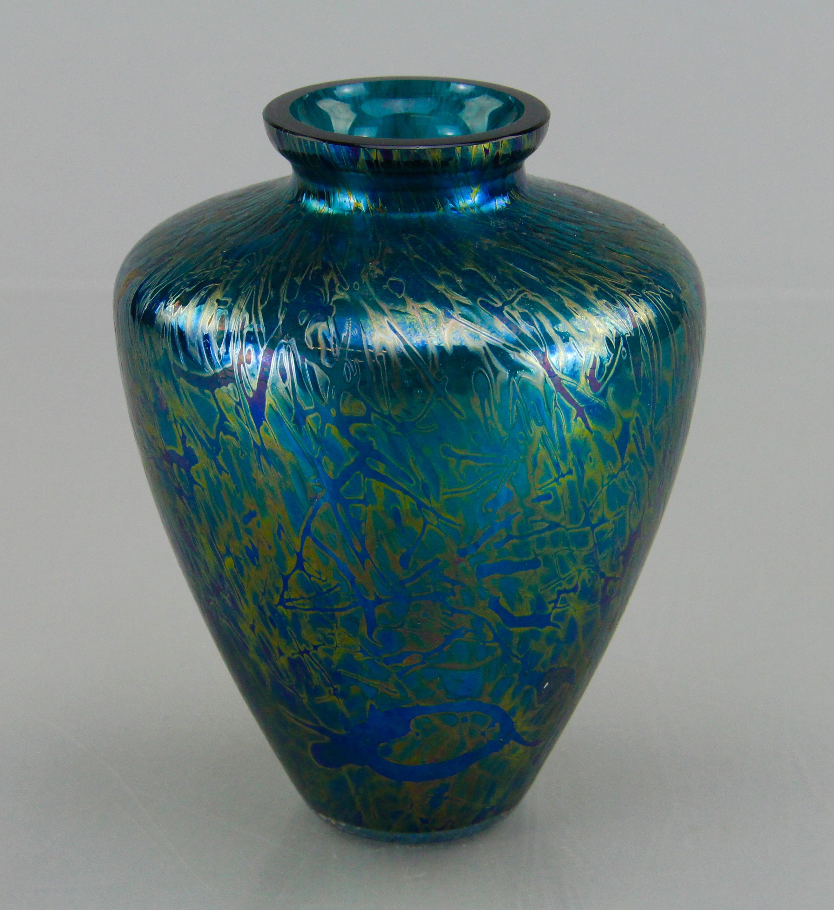 Pair of Hand Blown Luster Vases