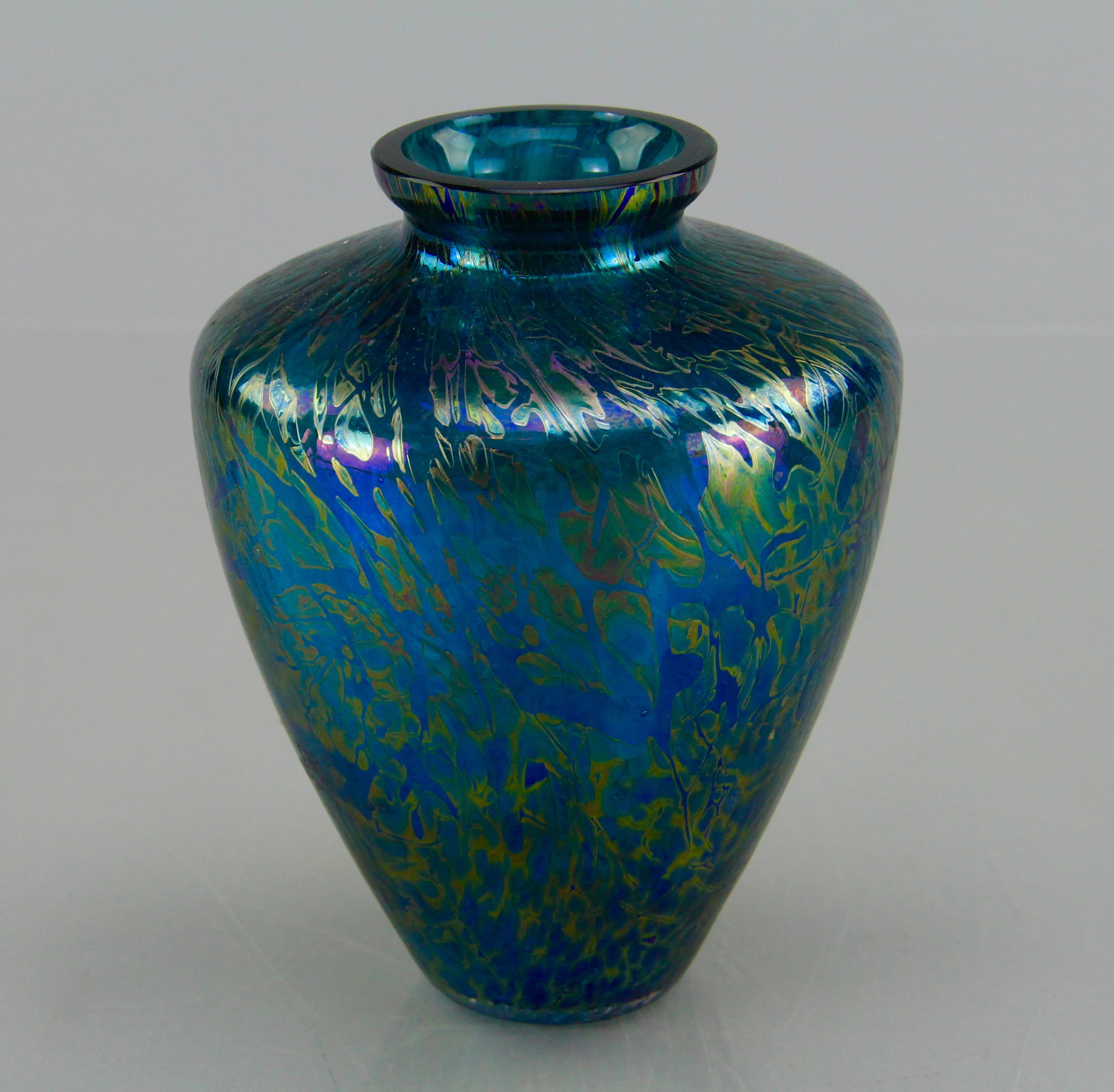 Pair of Hand Blown Luster Vases