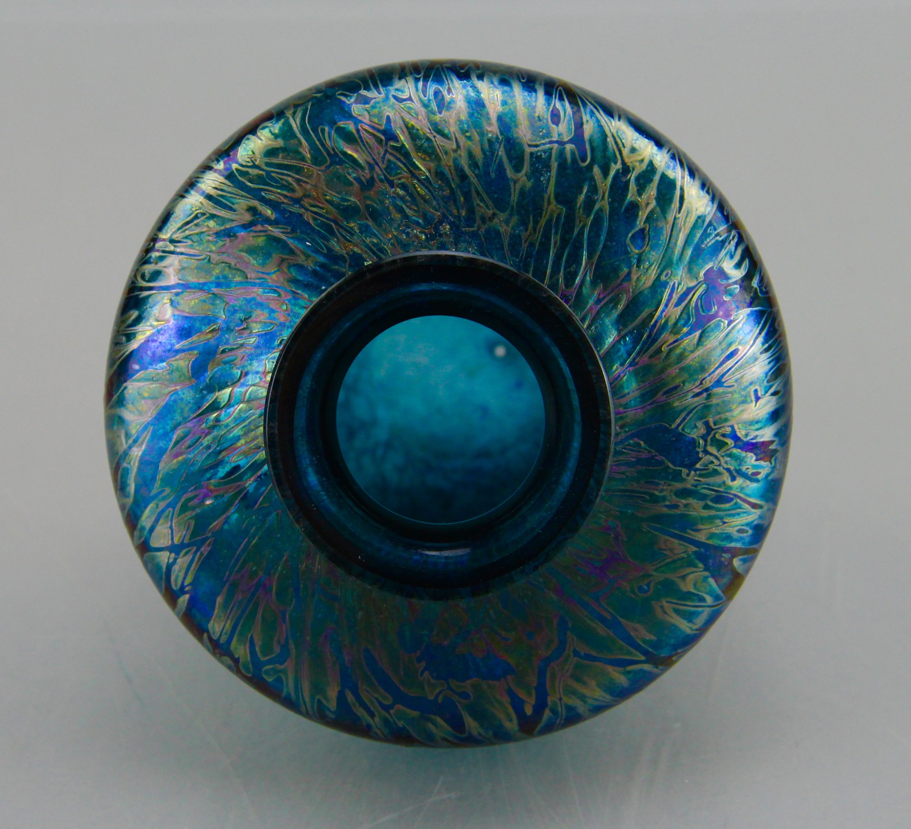 Pair of Hand Blown Luster Vases