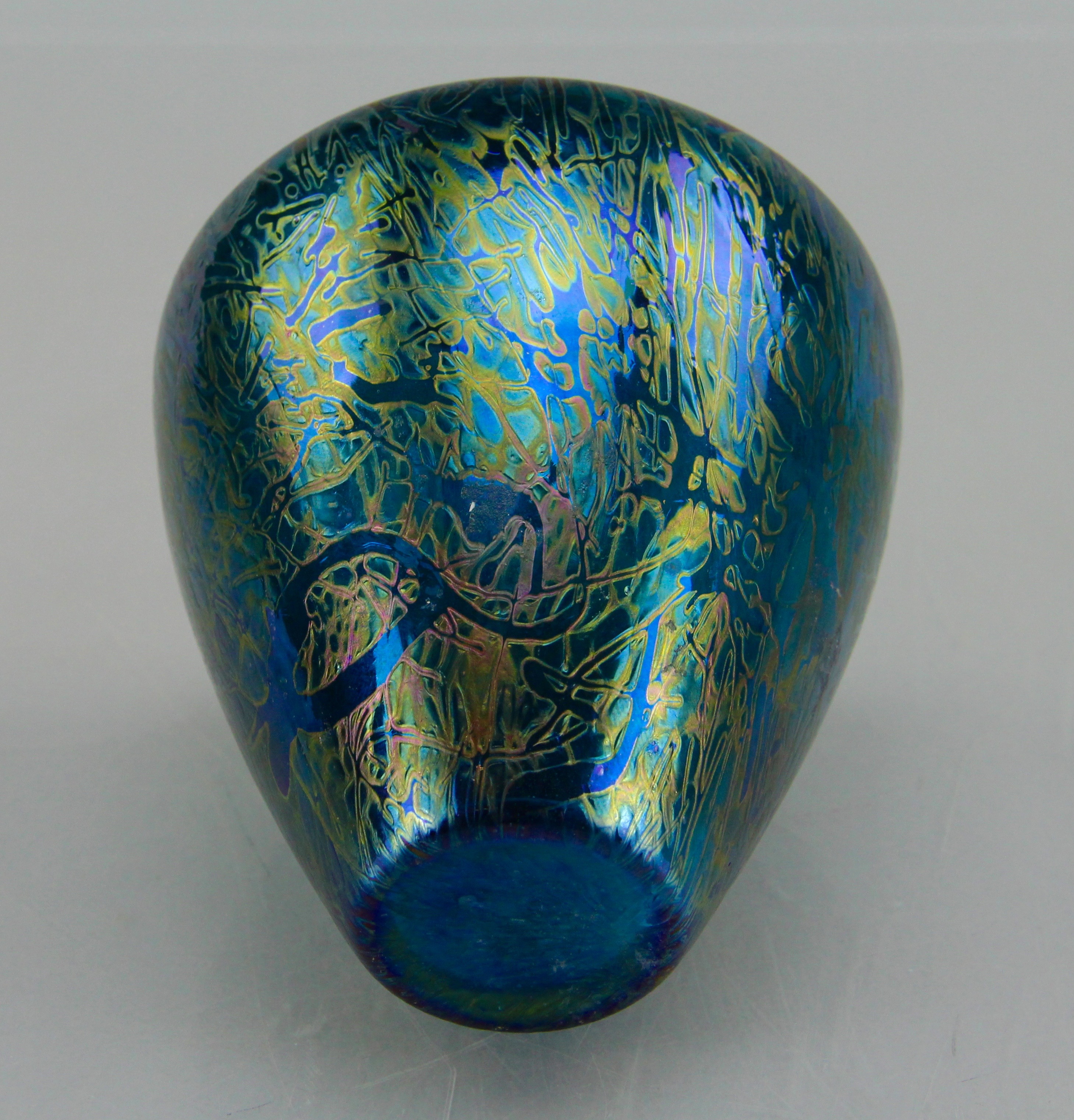 Pair of Hand Blown Luster Vases