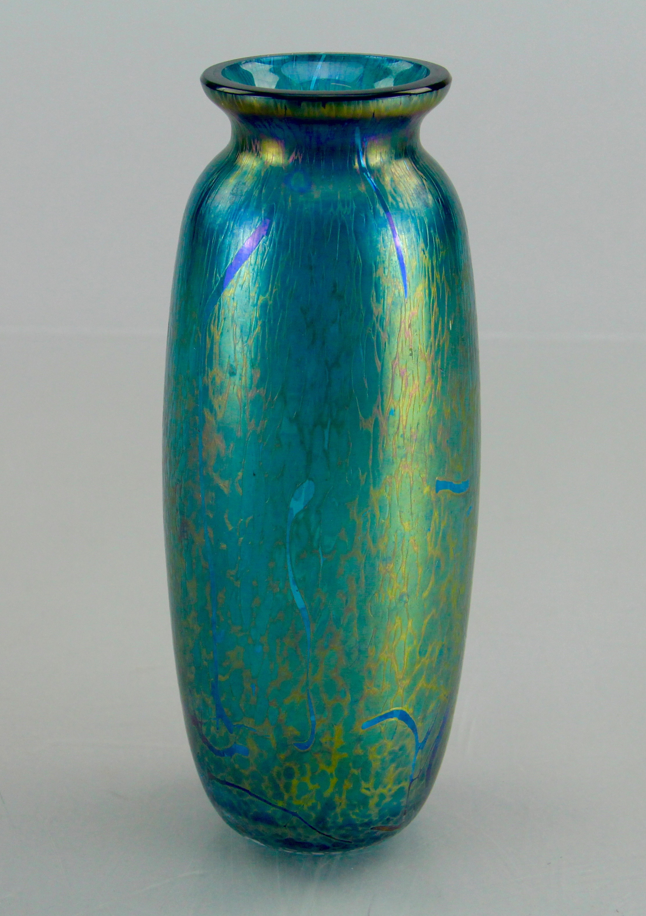 Pair of Hand Blown Luster Vases