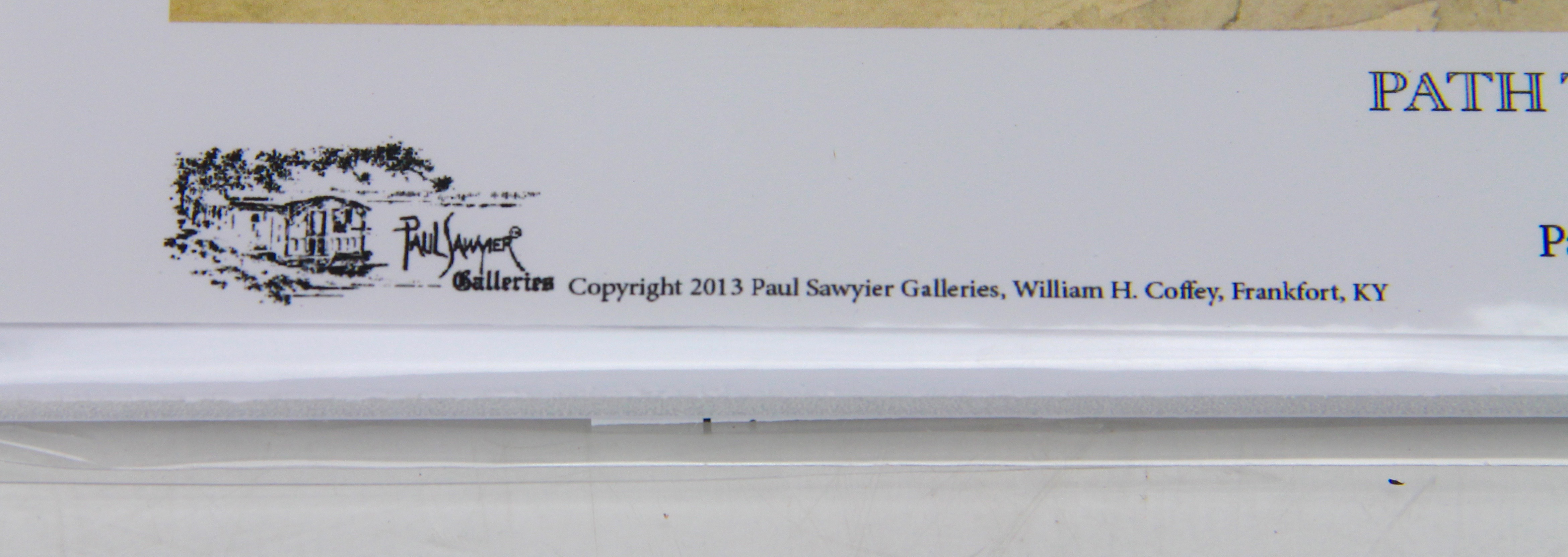 Paul Sawyier Offset Lithograph, "Path to Williams Hill"