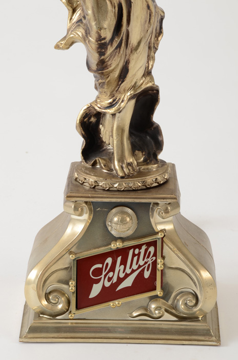 Schlitz Beer Lady with Globe Bar Light