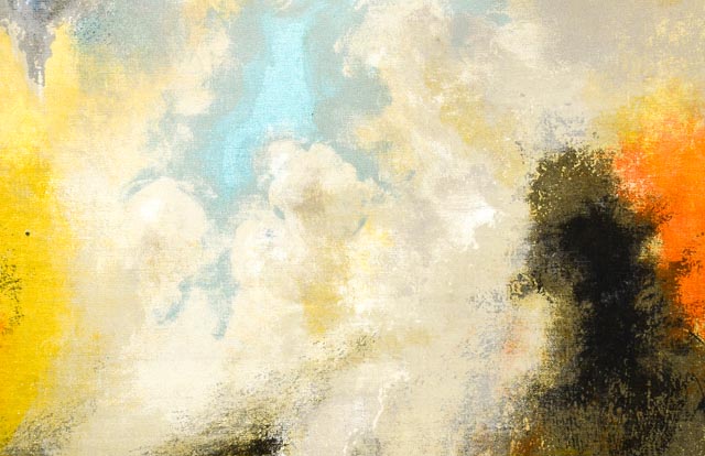 Mid Century Serigraph on Canvas by Dietrich Grunewald