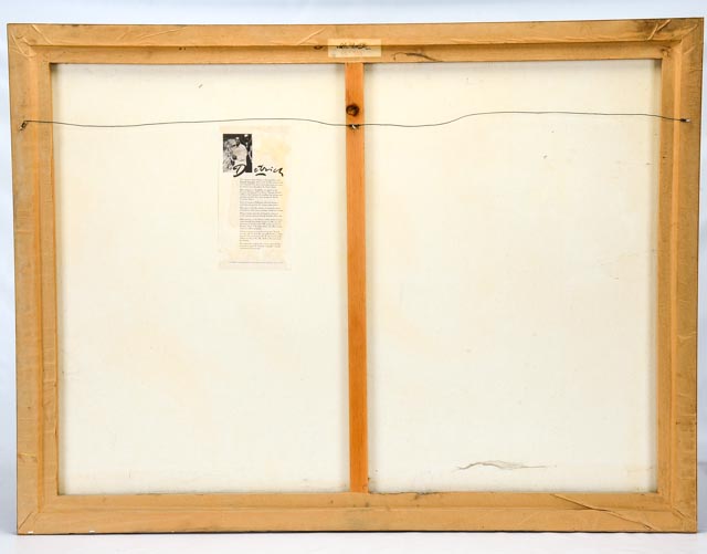 Mid Century Serigraph on Canvas by Dietrich Grunewald