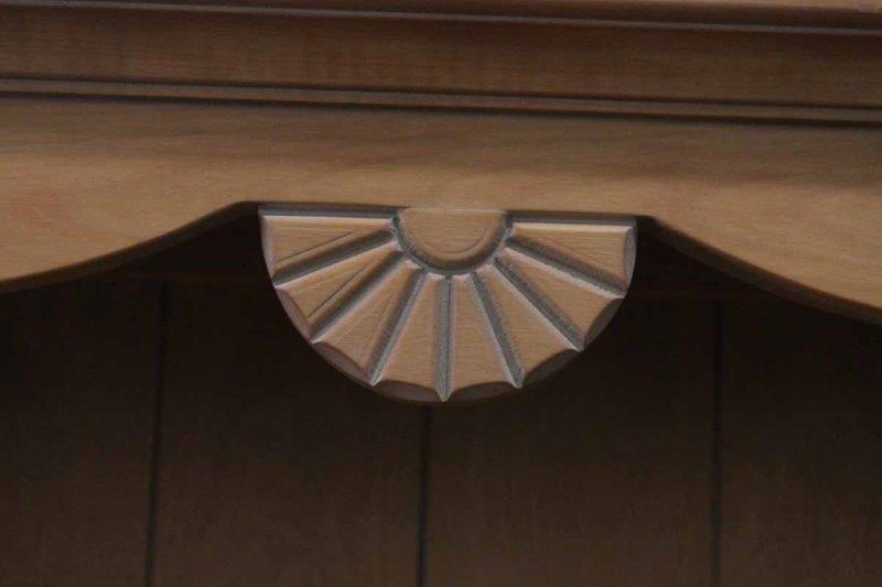 Small Hutch with Light Oak Finish