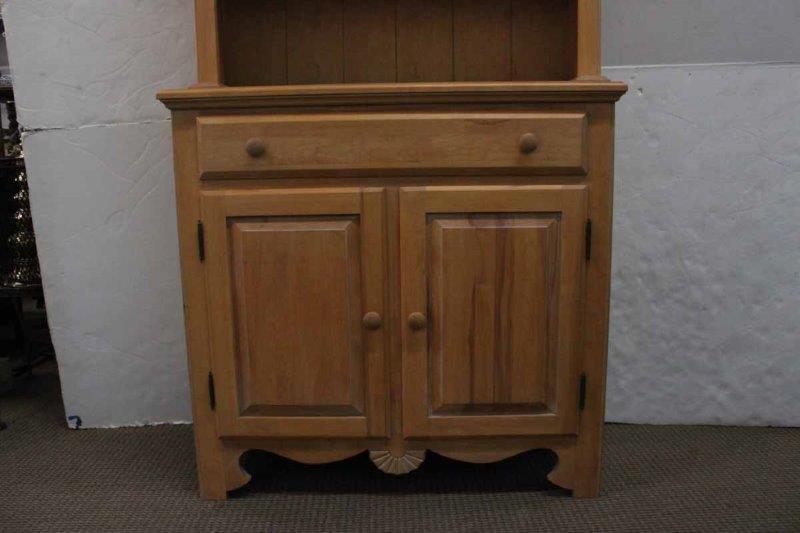 Small Hutch with Light Oak Finish