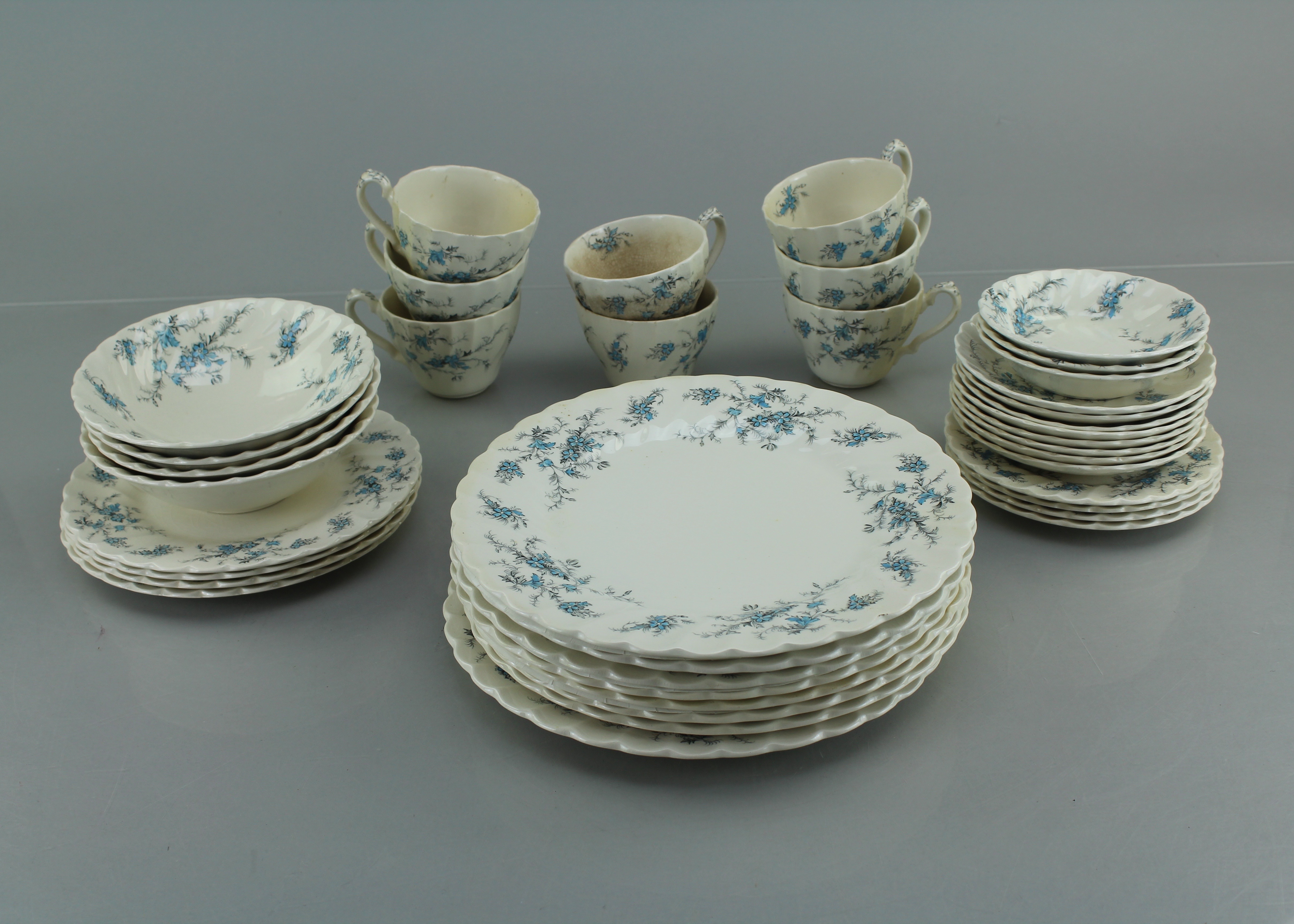 Myott Staffordshire Ware "Forget Me Not" China Set