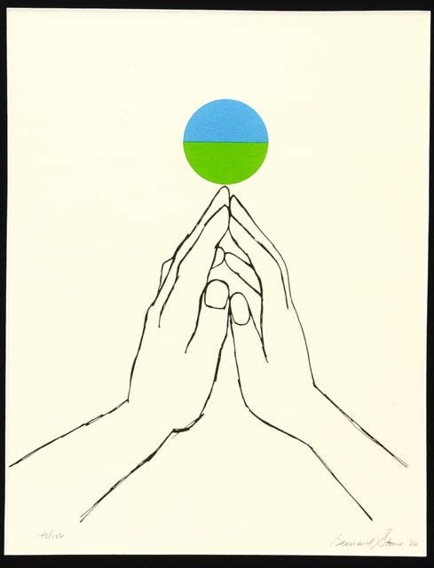 Bernard Stone Lithograph of Hands