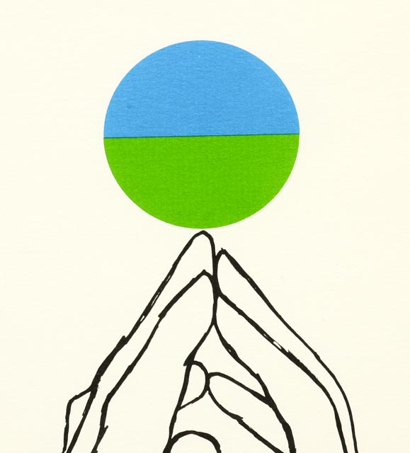 Bernard Stone Lithograph of Hands