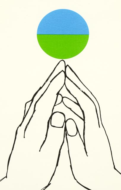 Bernard Stone Lithograph of Hands