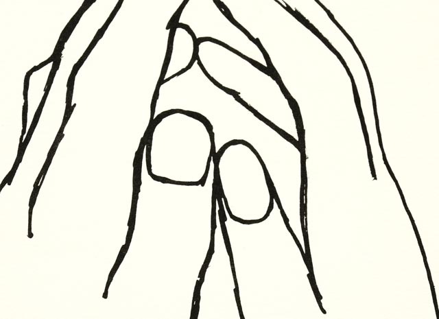 Bernard Stone Lithograph of Hands