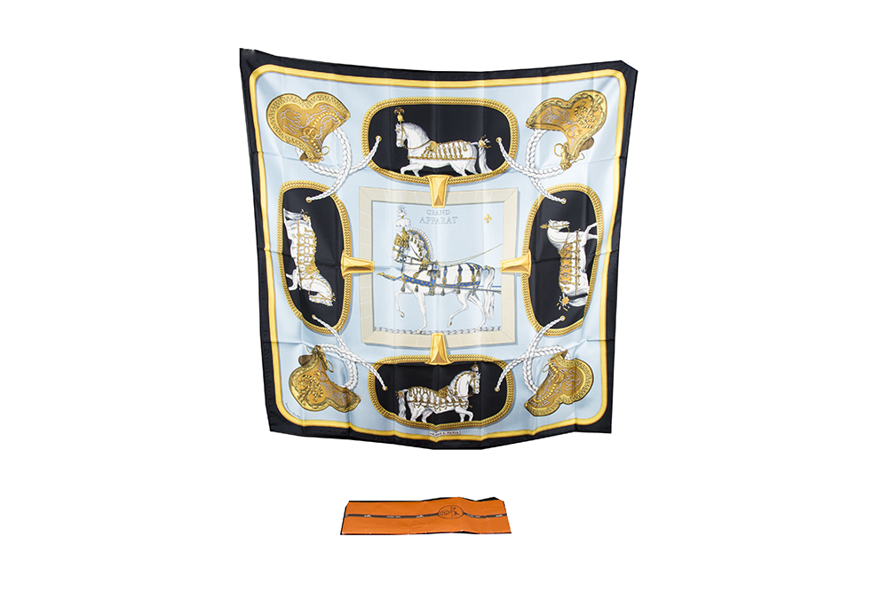 Vintage Hermes "Grand Apparat" Scarf