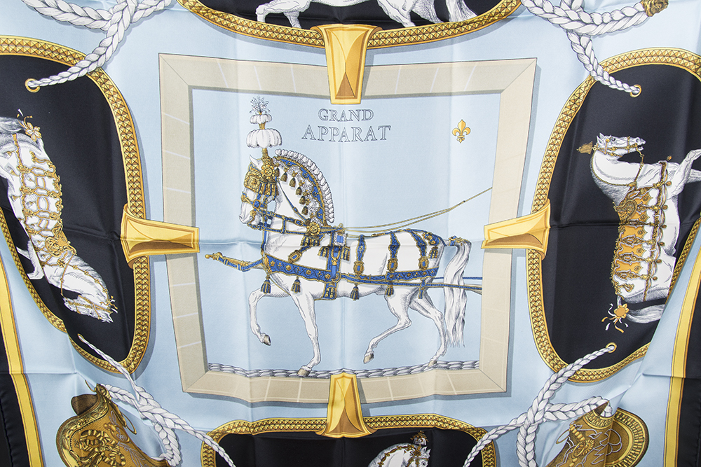 Vintage Hermes "Grand Apparat" Scarf