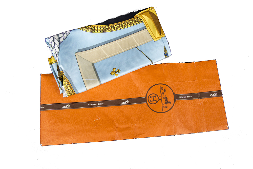 Vintage Hermes "Grand Apparat" Scarf